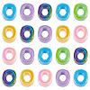 20Pcs UV Plating Opaque Acrylic European Beads OACR-TADJ0001-16O-2