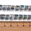 Electroplate Glass Beads Strands EGLA-H108-01A-AB11-2