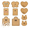 150Pcs 5 Styles Kraft Paper Earring Display Cards DIY-TA0006-04-1