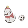 Christmas Theme Zinc Alloy Enamel Pin Brooch for Backpack Clothes JEWB-R003-02EB-05-3