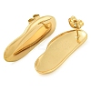 Ion Plating(IP) 304 Stainless Steel Stud Earrings for Women EJEW-S227-41G-2