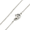 Tarnish Resistant Classic Plain 304 Stainless Steel Mens Womens Cable Chains Necklaces LS-STAS-S029-02-4