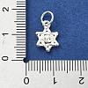 925 Sterling Silver Star of David with Eye Charms STER-M119-11S-3