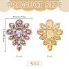 4Pcs Teardrop Shape Hotfix Rhinestone PATC-FG0002-25C-2
