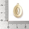 Brass with Clear Cubic Zirconia Pendants KK-Z061-21B-G-3