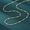 Brass Curb Chains Necklaces for Women NJEW-D302-07G-4