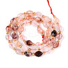 Natural Hematoid Quartz/Ferruginous Quartz Beads Strands G-N342-35-8x6-13-3