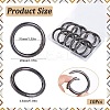 10Pcs Alloy Spring Gate Rings FIND-SP0001-38B-2