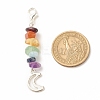 Chakra Theme Natural Gemstone Pendant Decorations HJEW-JM00645-02-2