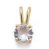 Brass Micro Pave Cubic Zirconia Pendants KK-P192-04-G06-1