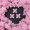 Frosted Transparent Acrylic Beads X1-OACR-P029-09B-01-1