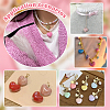 Acrylic Heart Pendants PALLOY-PH01691-6