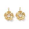 Brass Micro Pave Cubic Zirconia Pendants KK-L260-07G-1