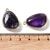 Natural Amethyst Pendants G-G012-06G-01-4