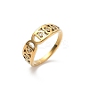 304 Stainless Steel Cubic Zirconia Finger Rings for Women RJEW-F189-03G-2