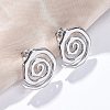 304 Stainless Steel Stud Earrings for Women EJEW-K306-15P-1