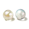 UV Plating Rainbow Iridescent Acrylic Beads PACR-E001-03J-3