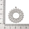 304 Stainless Steel Pendants STAS-L022-519P-3