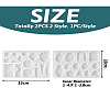 2Pcs 2 Style DIY Geometrical/Irregular Shape Pendants Silicone Molds DIY-TA0004-58-21