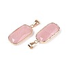 Natural Rose Quartz Pendants G-N349-03F-G-2