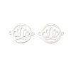 925 Sterling Silver Hollow Connector Charms STER-A046-01S-1
