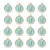 Golden Plated Alloy Enamel Charms ENAM-S118-05I-2
