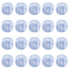 20Pcs Blue Cube Letter Silicone Beads 12x12x12mm Square Dice Alphabet Beads with 2mm Hole Spacer Loose Letter Beads for Bracelet Necklace Jewelry Making JX434N-1