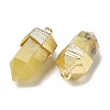 Natural Yellow Opal Faceted Pendants G-G181-03G-06-2