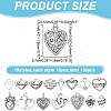 150Pcs 15 Styles Tibetan Style Alloy Charms FIND-AR0004-94-2