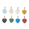 Handmade Millefiori Glass Pendants PALLOY-JF05133-1