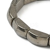 Natural Pyrite Bead Stretch Bracelets for Women Men BJEW-C097-02A-18-3