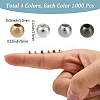 4000Pcs 4 Colors Round CCB Plastic Spacer Beads CCB-PA0001-05A-2