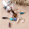 Natural & Synthetic Mixed Gemstone Pendants G-TA0001-21-6