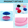 7Pcs 7 Colors EVA Cloth Round Fascinator Hat Base for Stewardess Millinery AJEW-BC0007-94-4