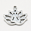 Tibetan Style Alloy Yoga Theme Pendants TIBE-S301-005AS-NR-2