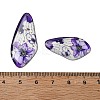 4Pcs Transparent Epoxy Resin Butterfly Wings Pendants RESI-C057-07C-3