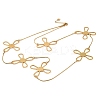 304 Stainless Steel Cross Link Chain Necklaces NJEW-R026-04G-4