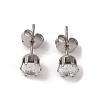 3 Pairs 3 Styles 304 Stainless Steel Hoop & Studs Earrings Set for Women EJEW-K279-13P-3