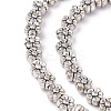 Tibetan Style Flower Alloy Bead Strands TIBEB-O007-01-NR-3