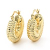 Brass Croissant Chunky Hoop Earrings for Women LS-KK-D080-16G-02-1