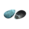 Spray Painted Natural Black Lip Shell Big Pendants SHEL-N036-07-2