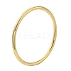 Ion Plating(IP) 304 Stainless Steel Simple Roung Ring Bangles for Women BJEW-F461-01F-G-1