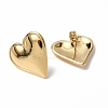 Ion Plating(IP) 304 Stainless Steel Heart Stud Earrings for Women X-EJEW-F300-16G-2