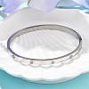 304 Stainless Steel Rhinestone Bangles for Women LS-BJEW-Z092-05P-3