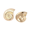 Conch Alloy Stud Earrings for Women EJEW-A112-07KCG-3