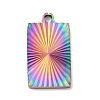 Ion Plating(IP) 304 Stainless Steel Pendants STAS-D025-06M-02-1