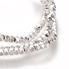 Electroplated Non-magnetic Synthetic Hematite Beads Strands G-M359-03S-2
