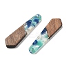 Resin and Walnut Pendants FIND-R051-06-3