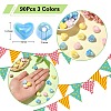 90Pcs 3 Colors UV Plating Opaque Rainbow Iridescent Acrylic Beads PACR-CJ0001-32-2