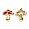 Autumn Theme Real 18K Gold Plated Brass Micro Pave Cubic Zirconia Pendants ZIRC-L100-019G-G-2
